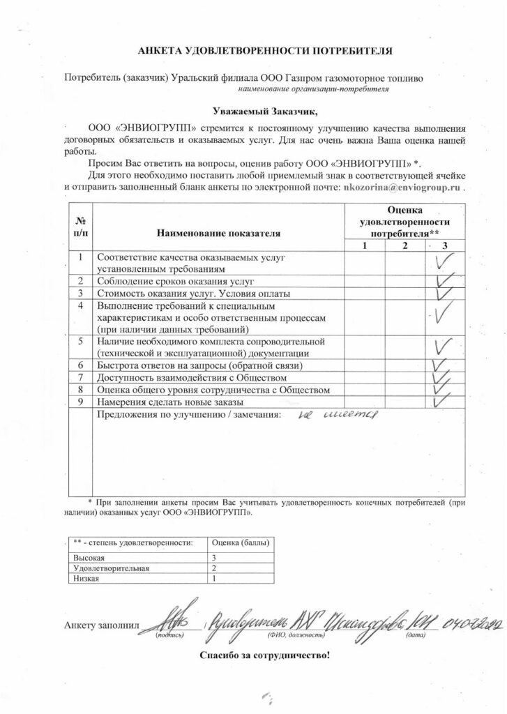 Уральский ф-л ООО “Газпром газомоторное топливо”